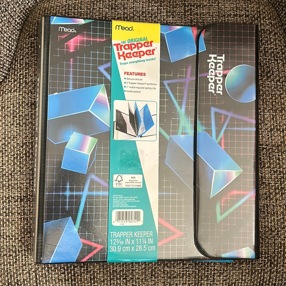 Trapper Keeper with folders